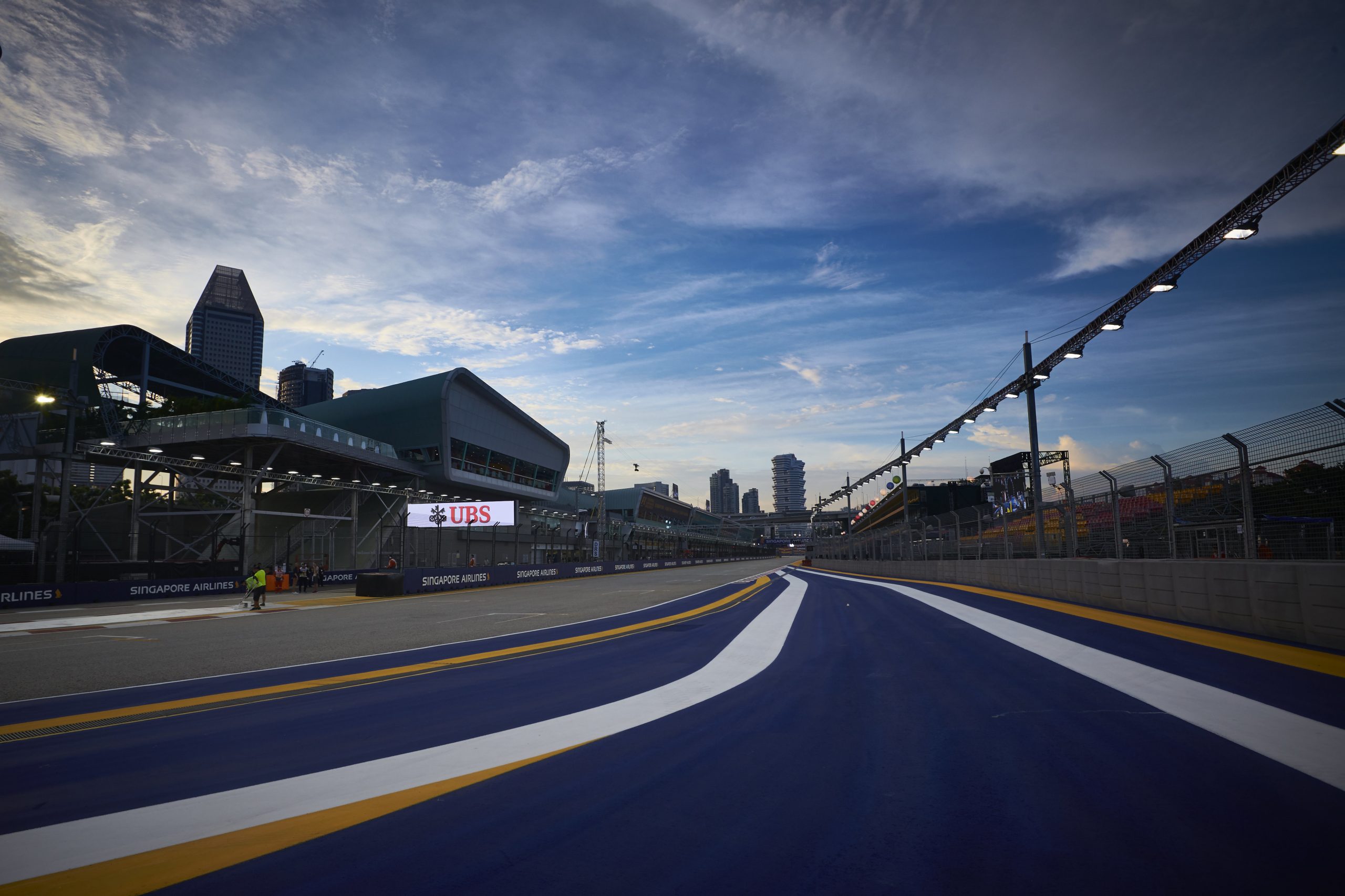3e vrije training van de gp van singapore