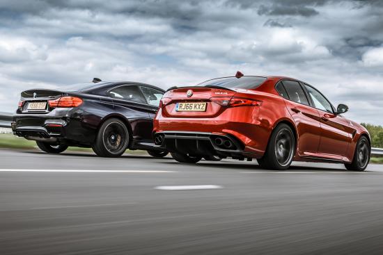 Alfa Romeo Giulia Quadrifoglio vs BMW M4 Competition Pack