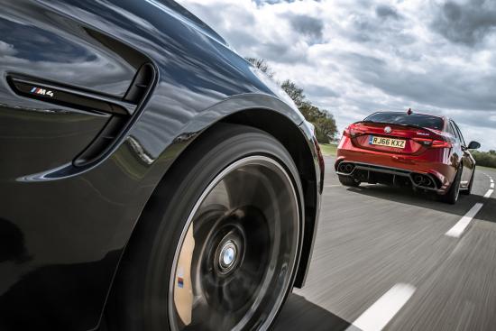 Alfa Romeo Giulia Quadrifoglio vs BMW M4 Competition Pack