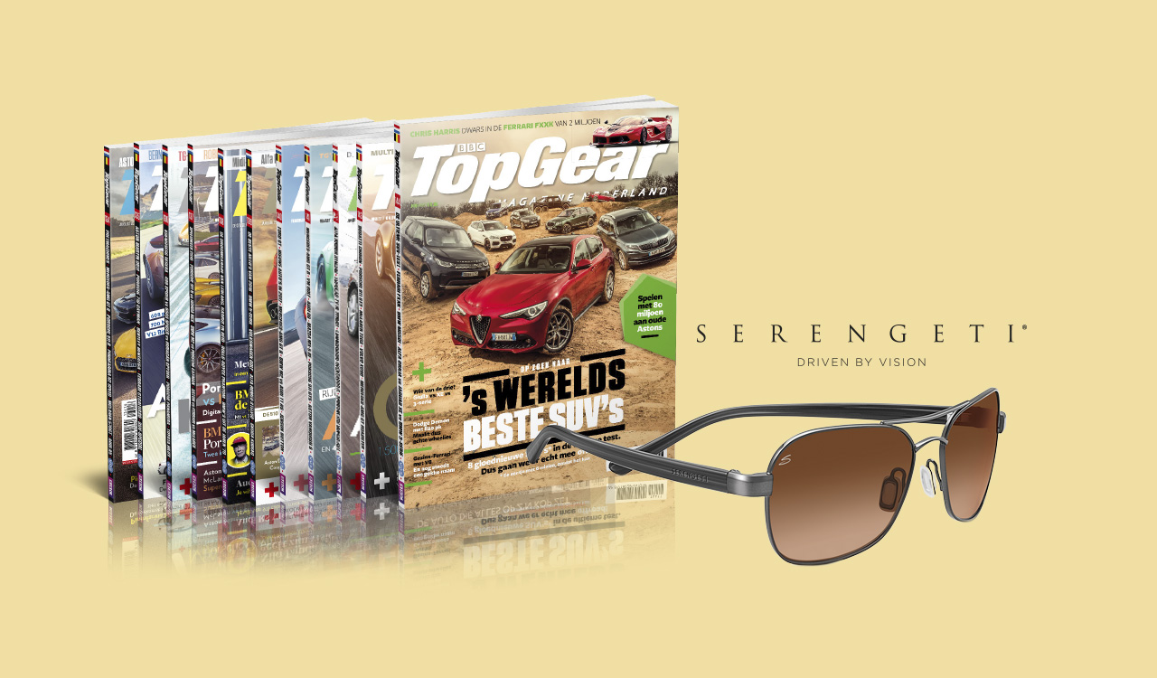 TopGear-abonnement met Serengeti-zonnebril