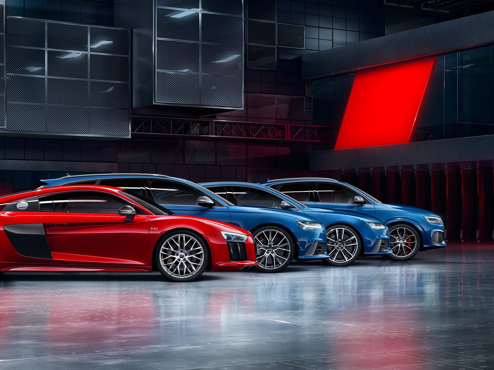 alle RS-modellen van Audi