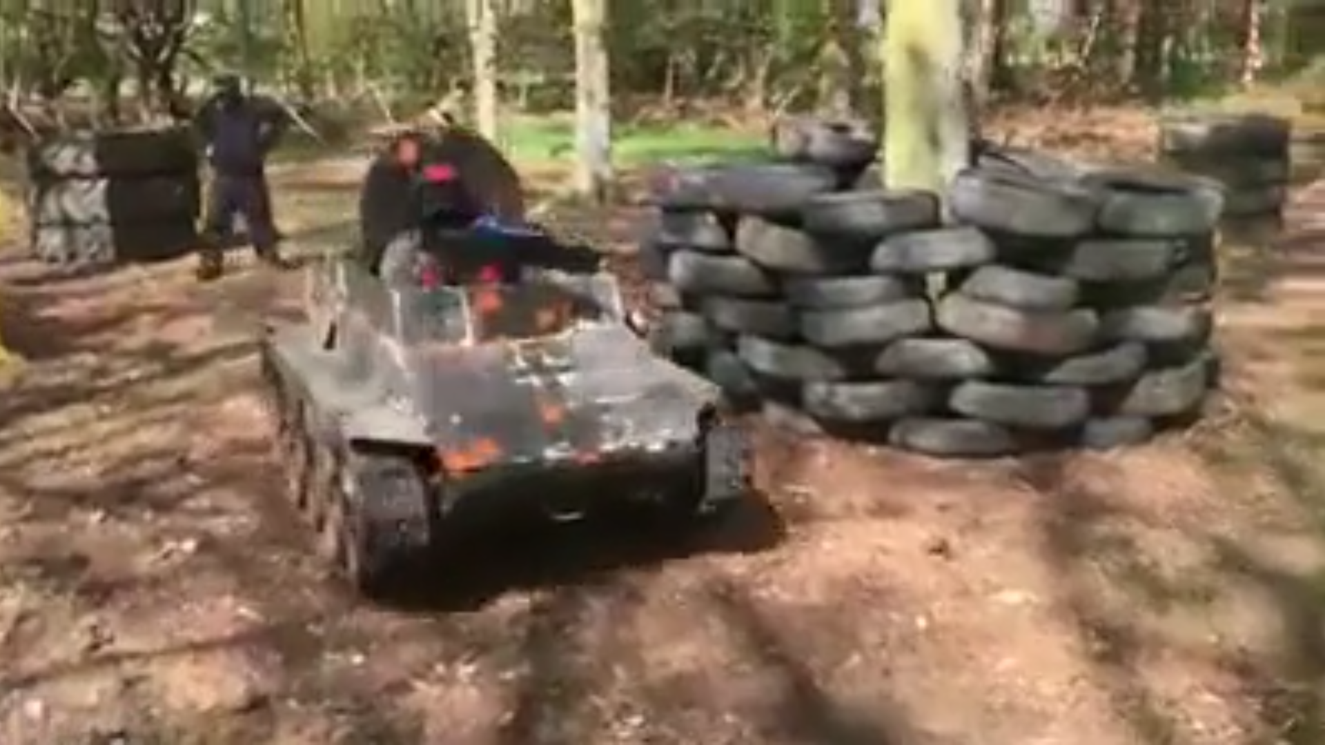 Paintball met tanks