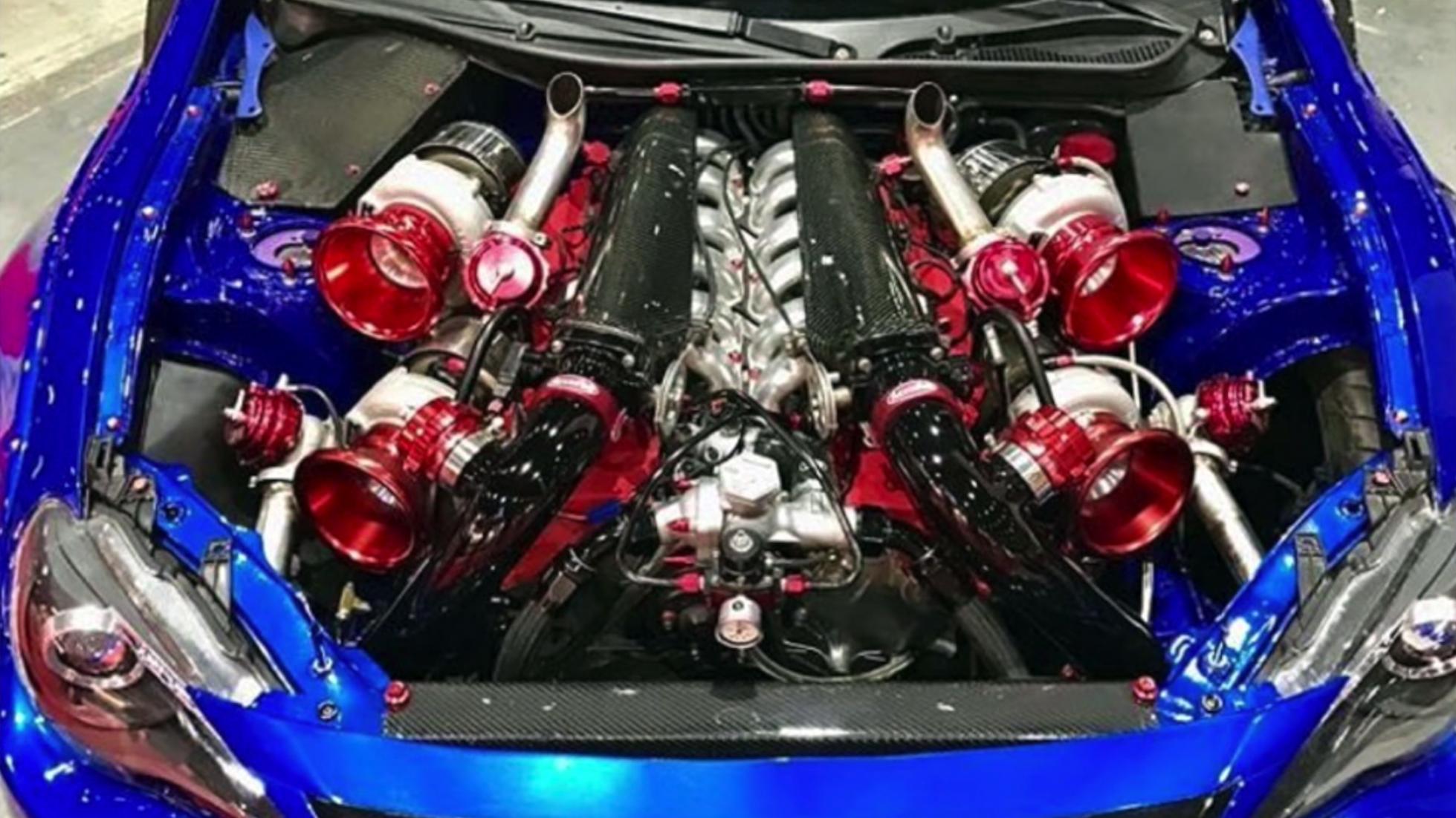Toyota GT86 met quadturbo V12