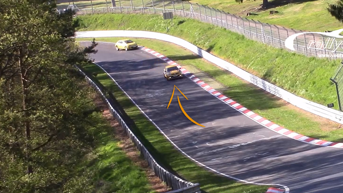 Renault Mégane RS crasht niet