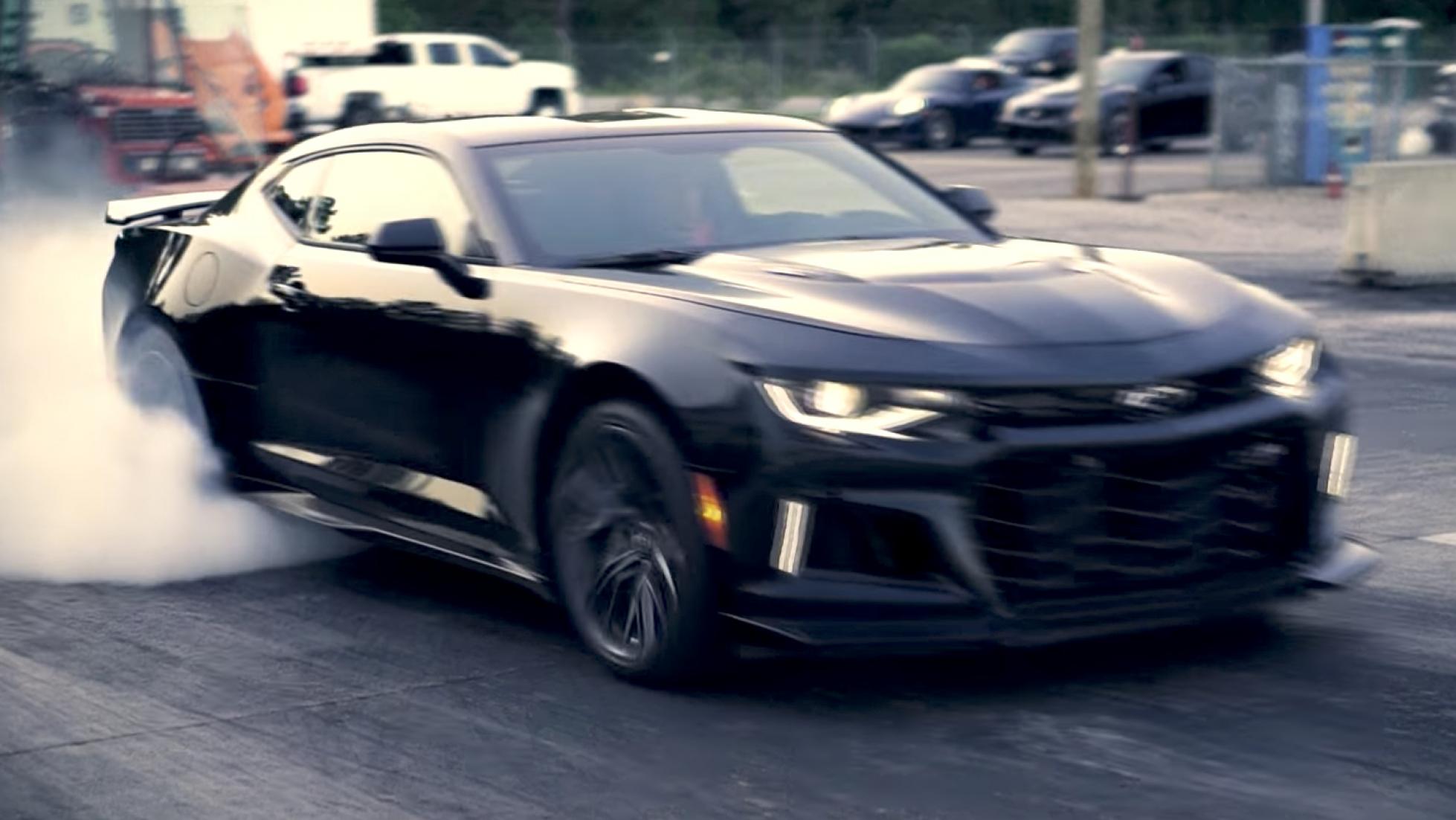 Camaro zl1 een kwartmijl