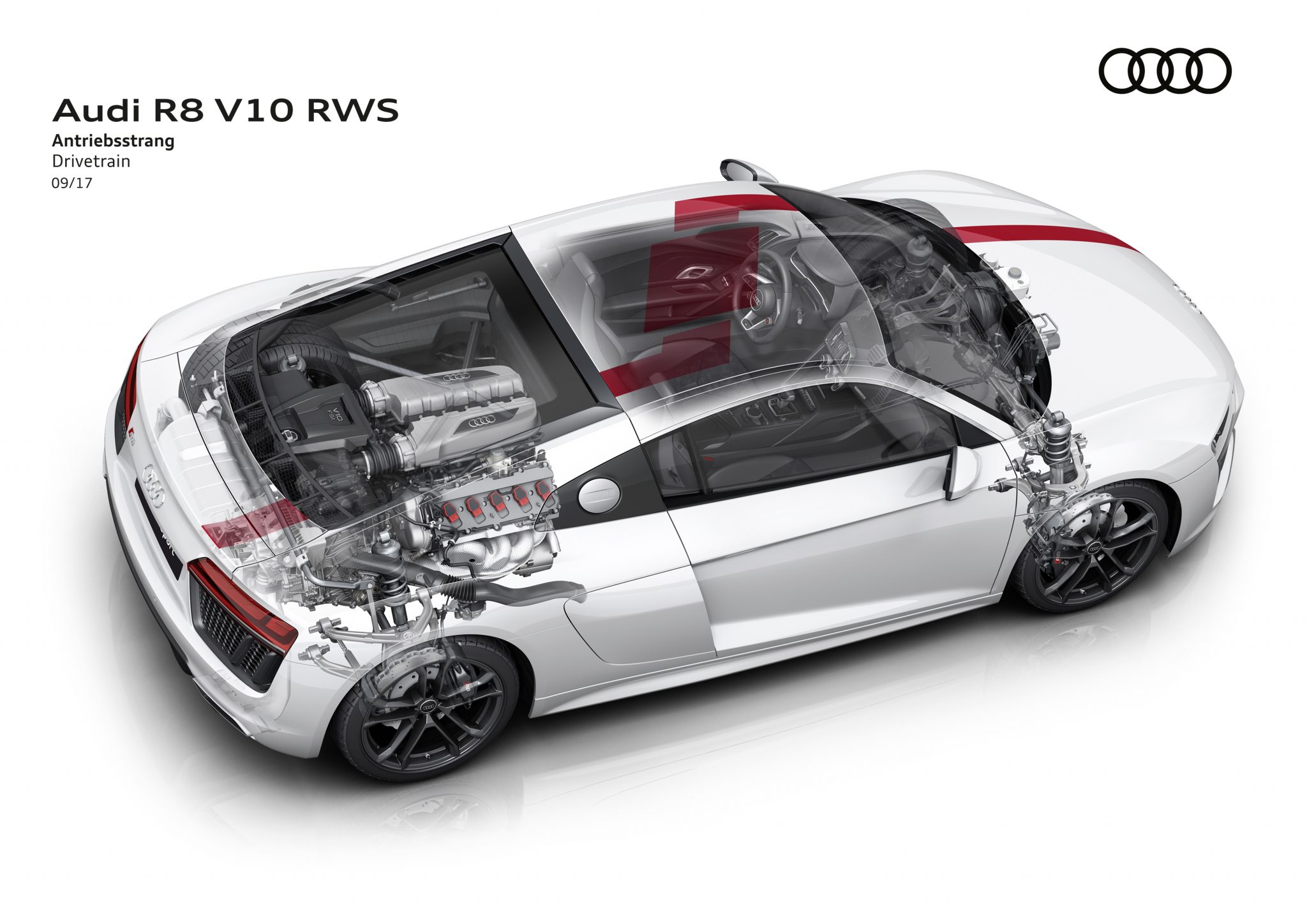 Audi R8 V10 RWS met achterwielaandrijving