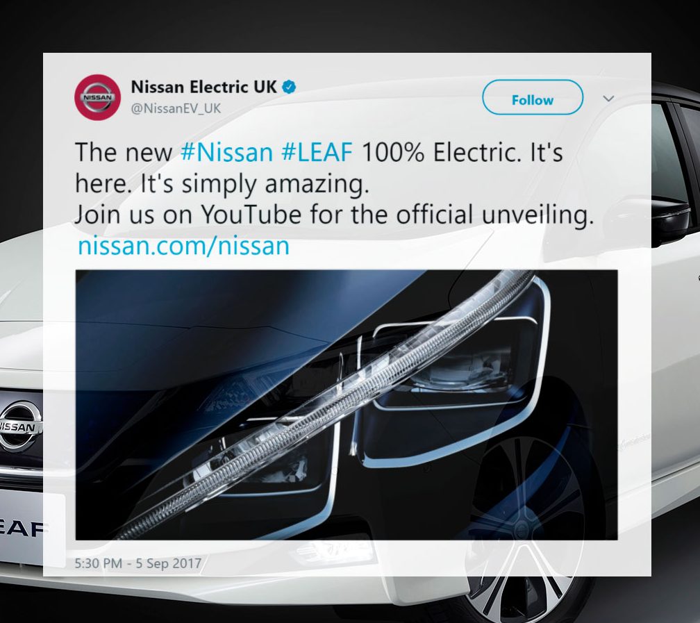 Digitale onthulling van de Nissan Leaf