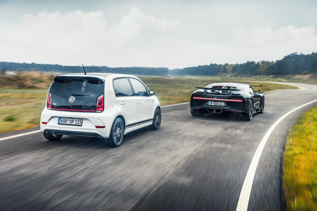 Volkswagen up vs bugatti chiron