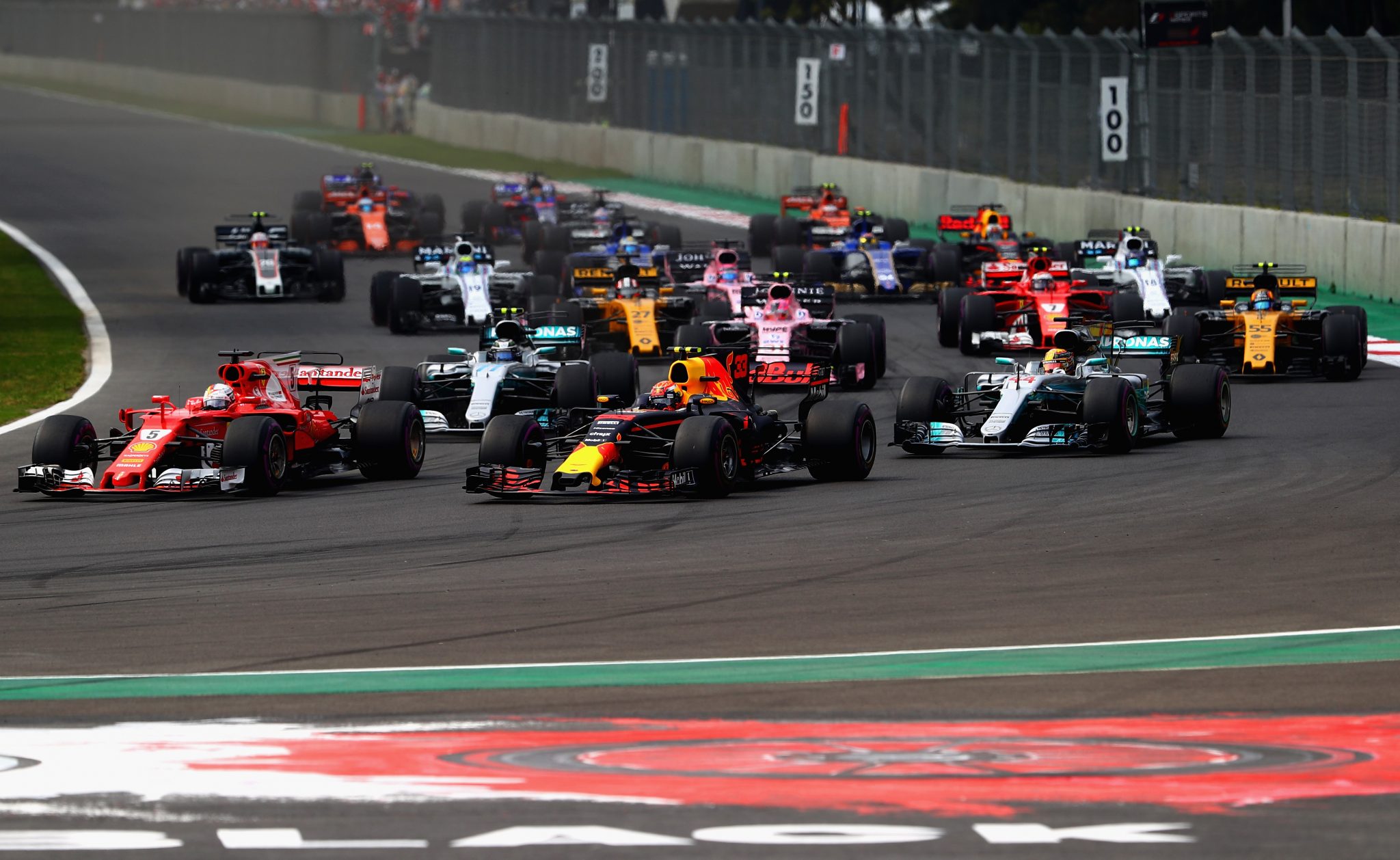 leiding in de GP van Mexico