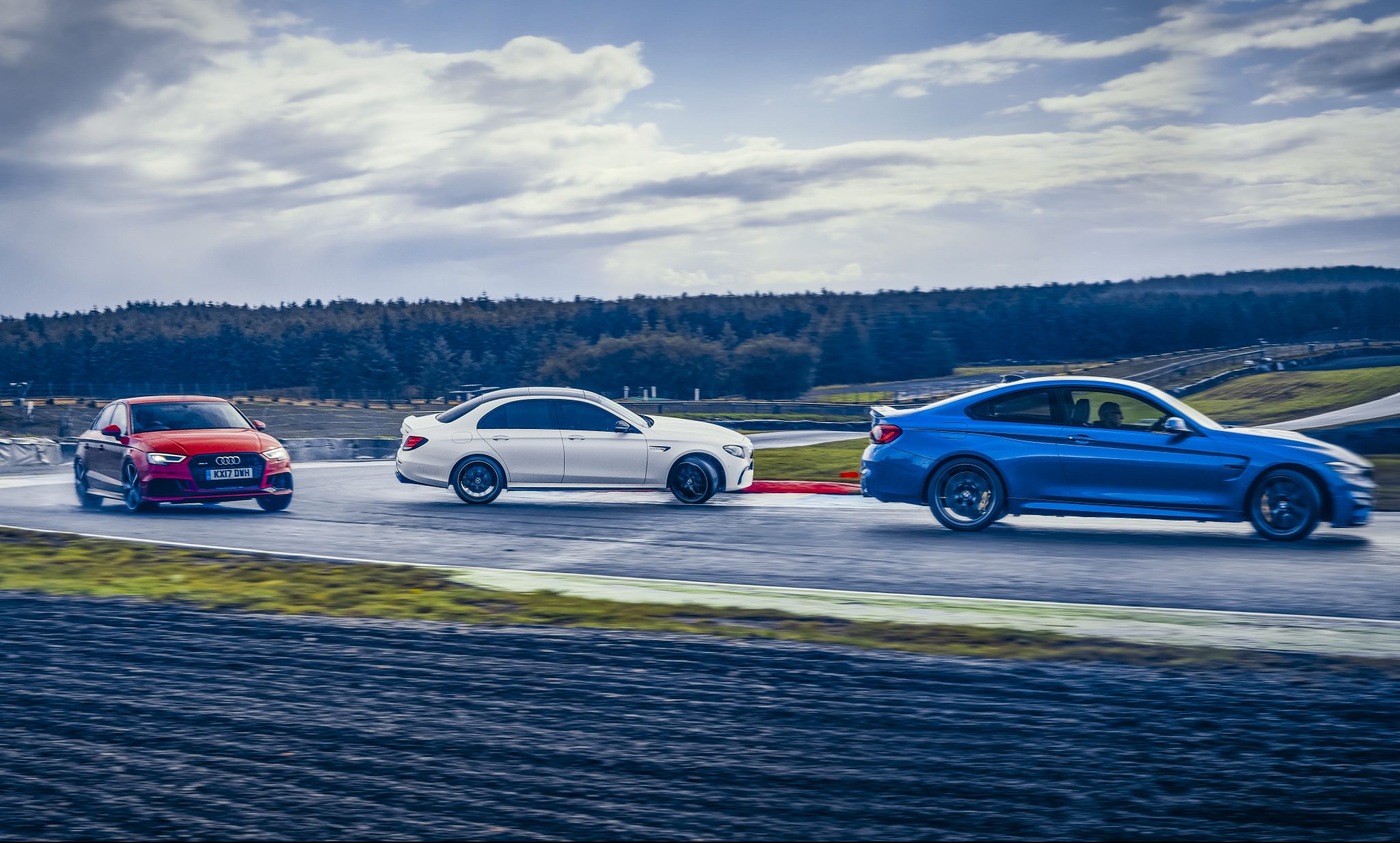Mercedes-AMG E 63 S vs BMW M4 CS vs Audi RS 3