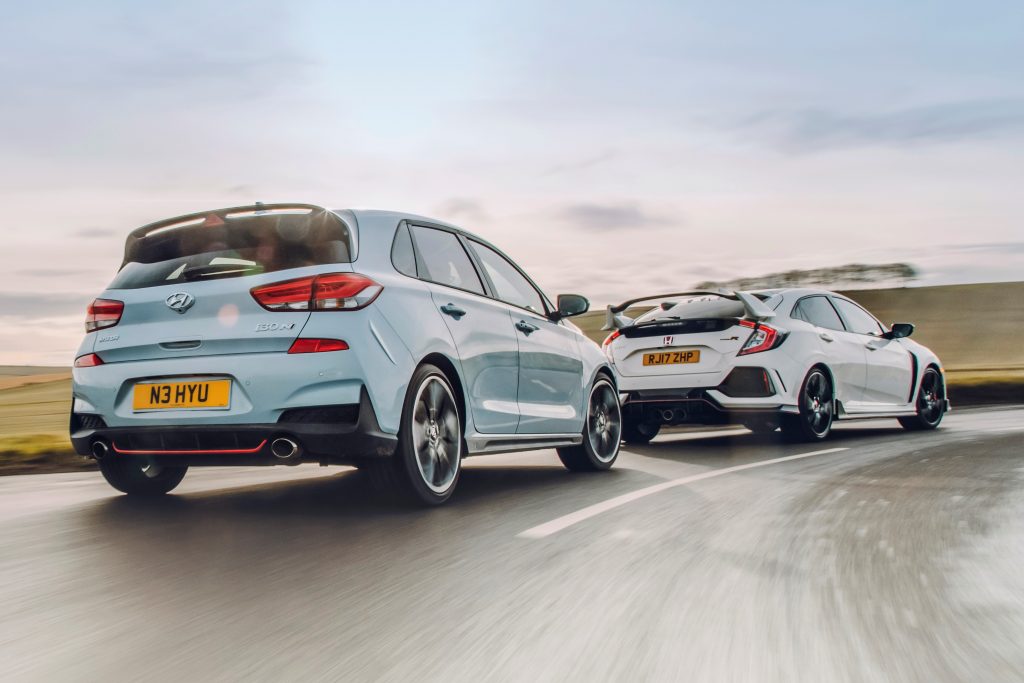 Honda Civic Type R vs. Hyundai i30 N (2018)