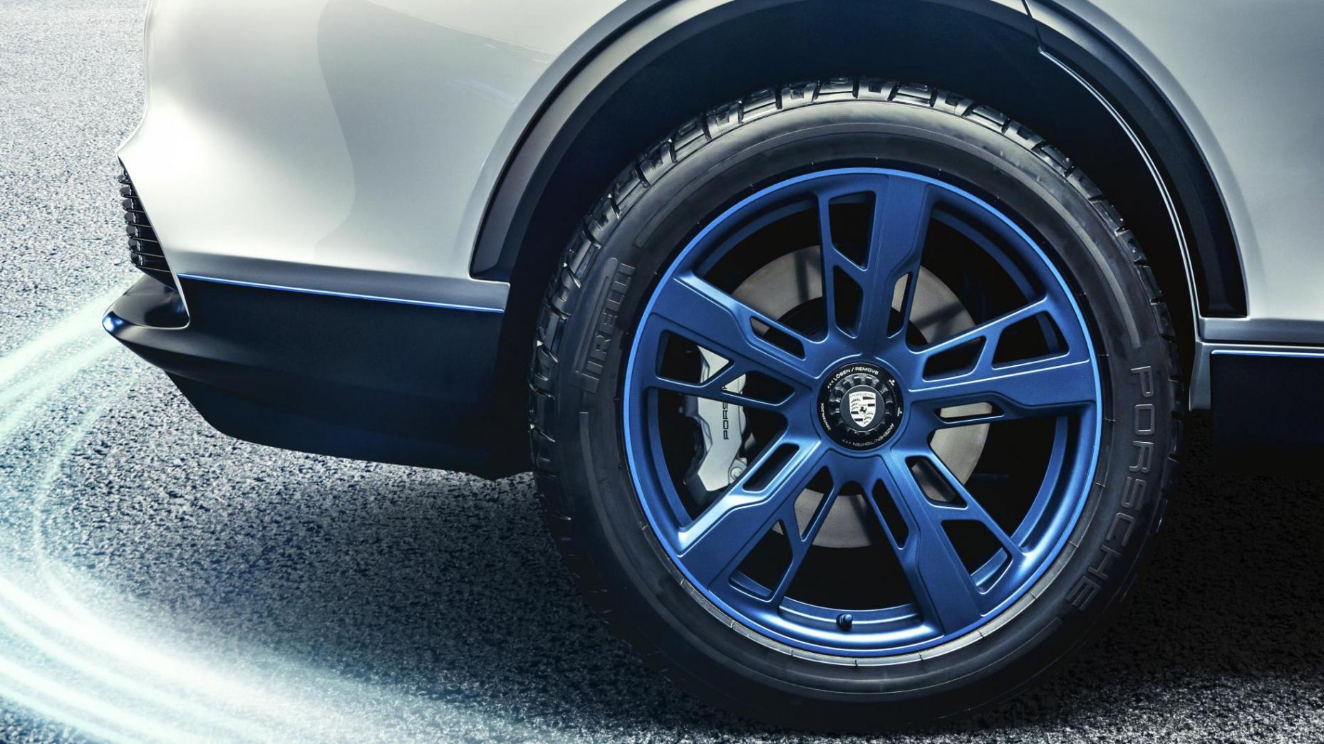 Porsche Mission E Cross Turismo Velgen Blauw