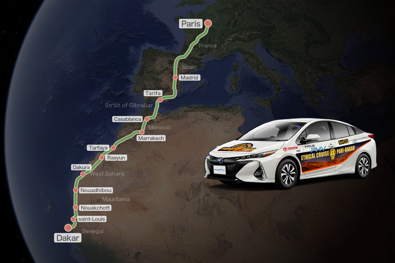 Toyota Prius Parijs Dakar