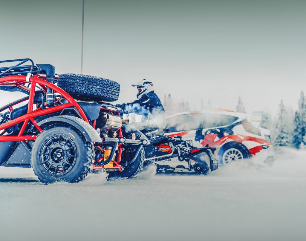 Polaris 800 XCR vs Ariel Nomad vs Ford Fiesta rx2 ijs racer