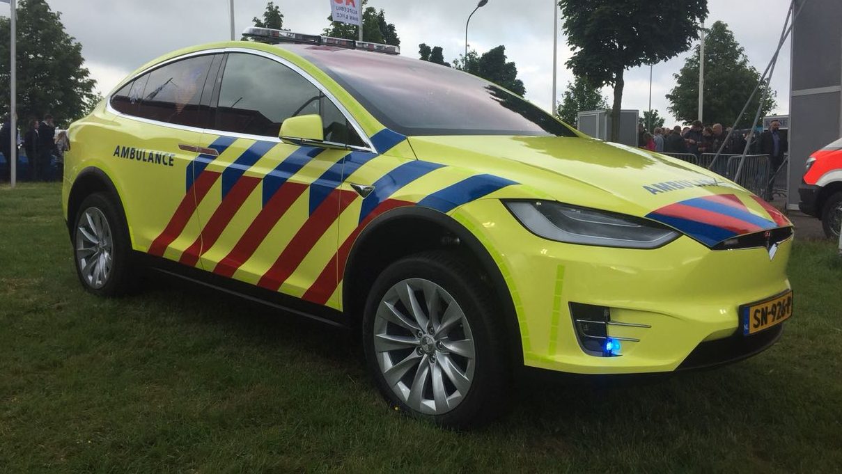 Tesla Model X ambulance