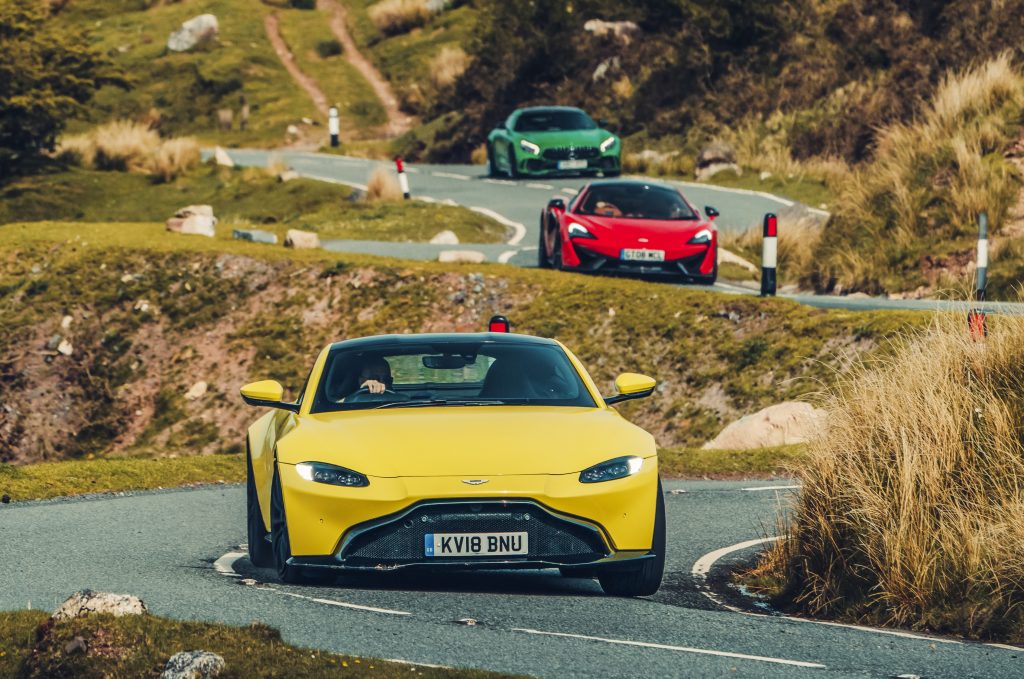 Aston Martin Vantage McLaren 570GT Mercedes-AMG GT R