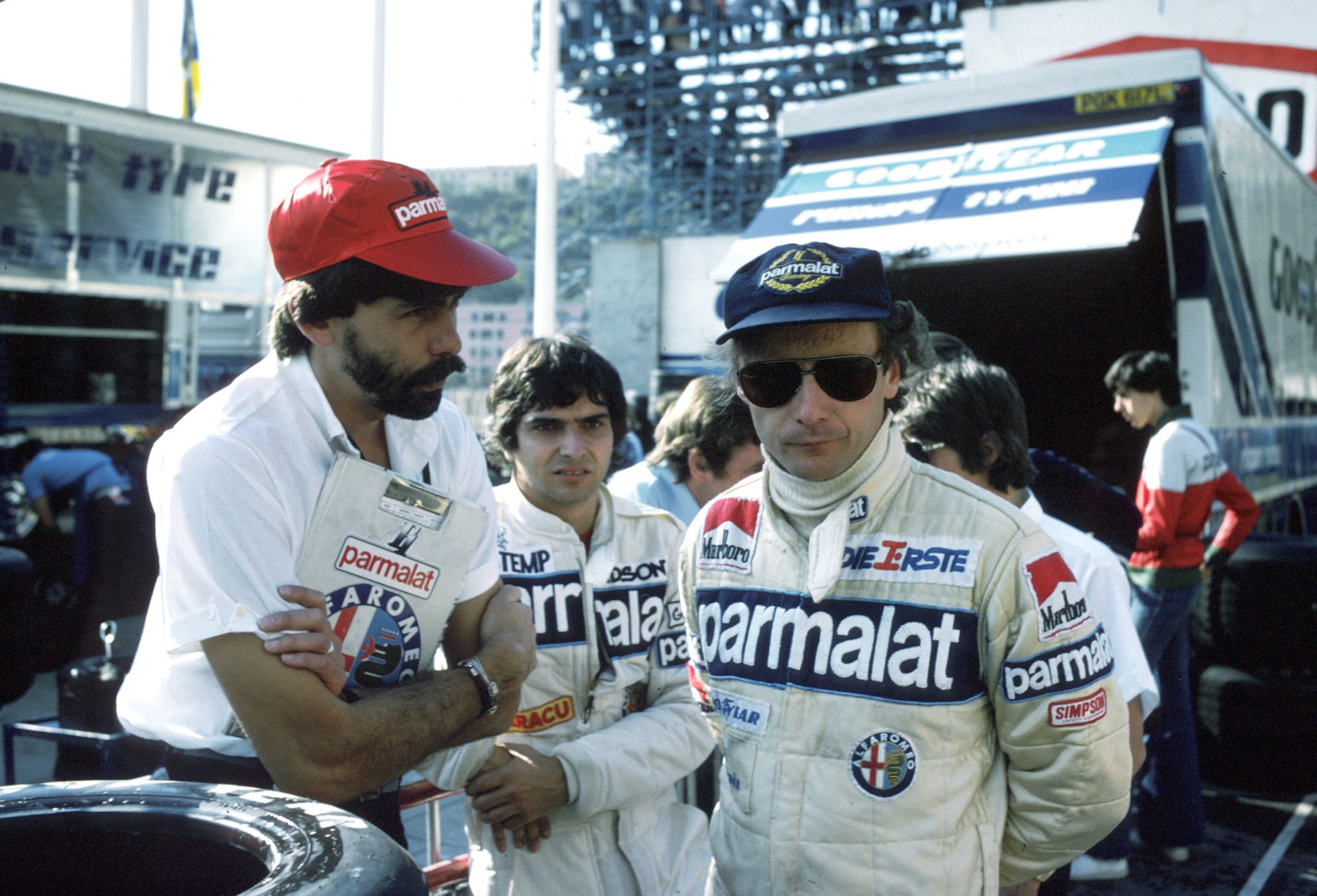 Formel 1, Grand Prix Monaco 1979, Monte Carlo, 27.05.1979 Brabham-Box Gordon Murray, Brabham Nelson Piquet Niki Lauda www.hoch-zwei.net , copyright: HOCH ZWEI / Ronco (Photo by Hoch Zwei/Corbis via Getty Images) Not Released (NR)