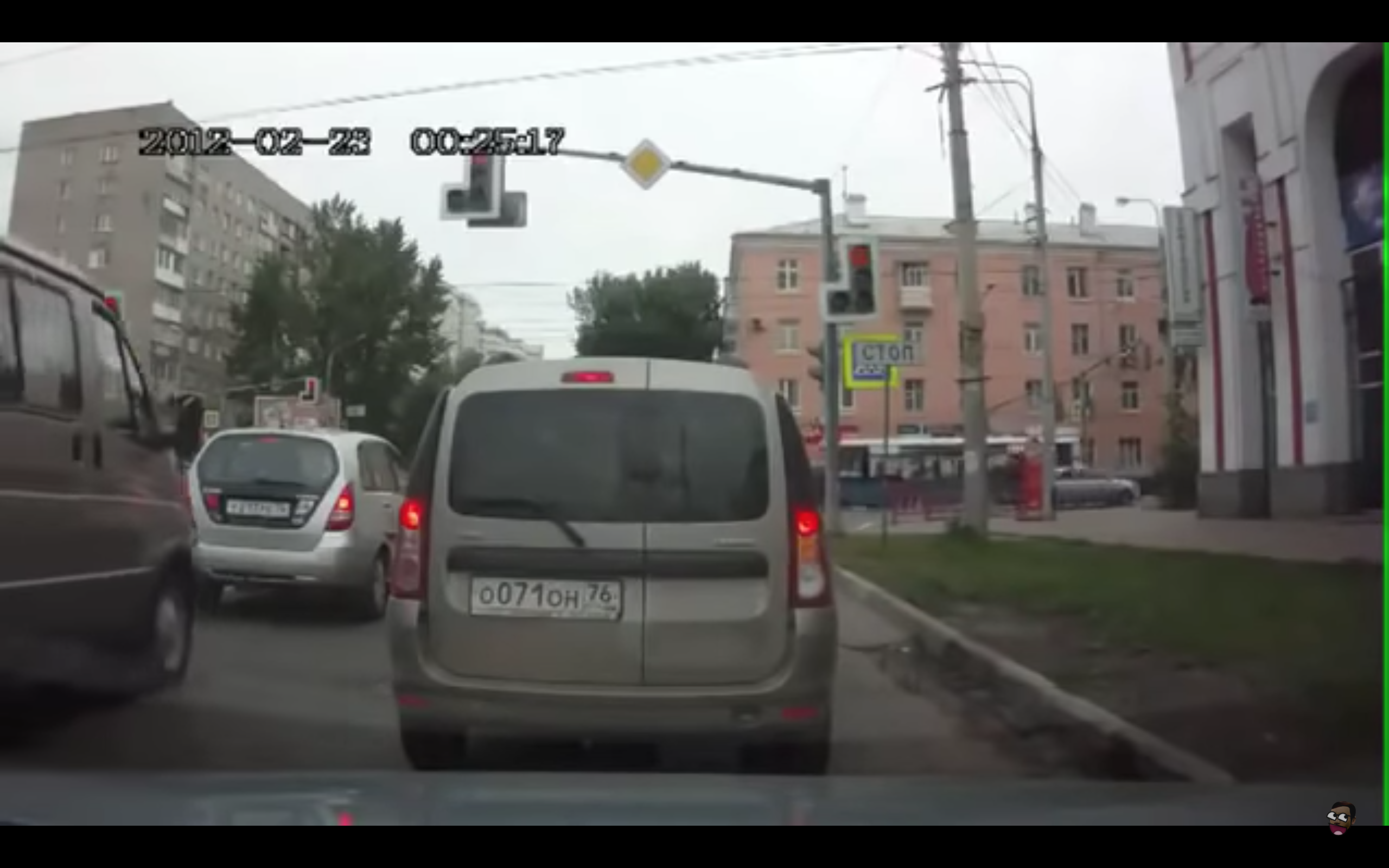 Rusland dashcam verkeerschaos 1