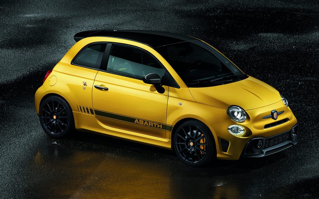 Abarth-modellen Abarth 595 Competizione Yellow