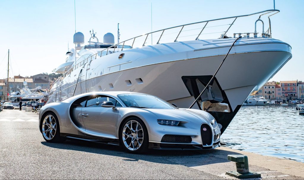 Bugatti Chiron jacht boot