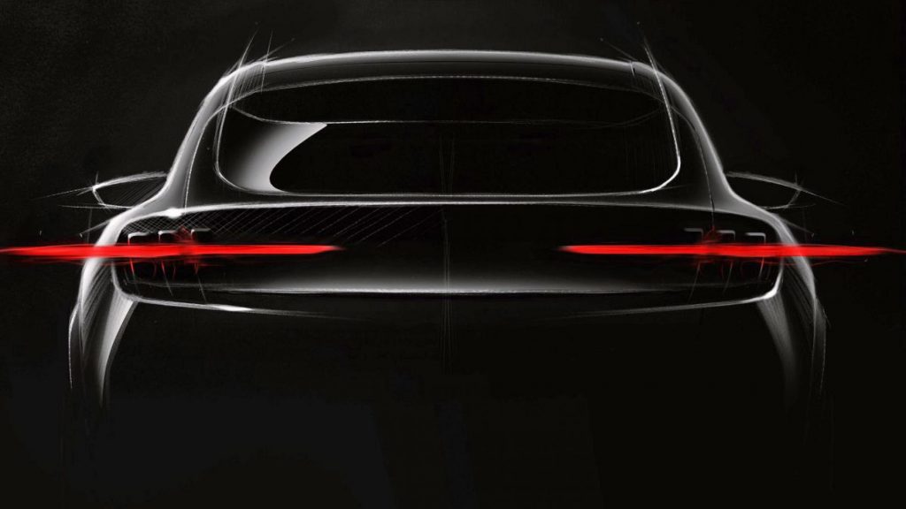 Ford elektrische plug-in SUV Mustang achterlichten