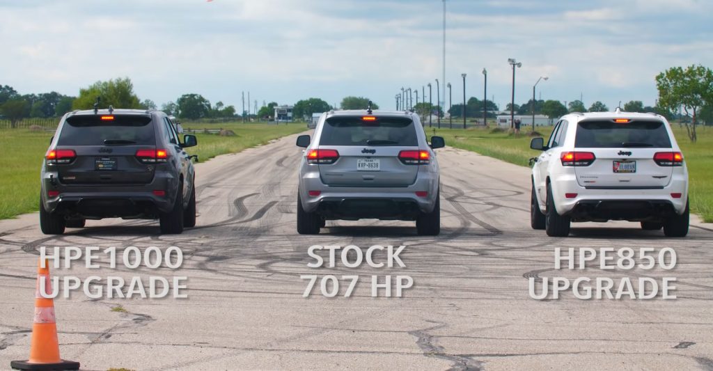 Jeep Trackhawk HPE1000 vs HPE850 vs standaard