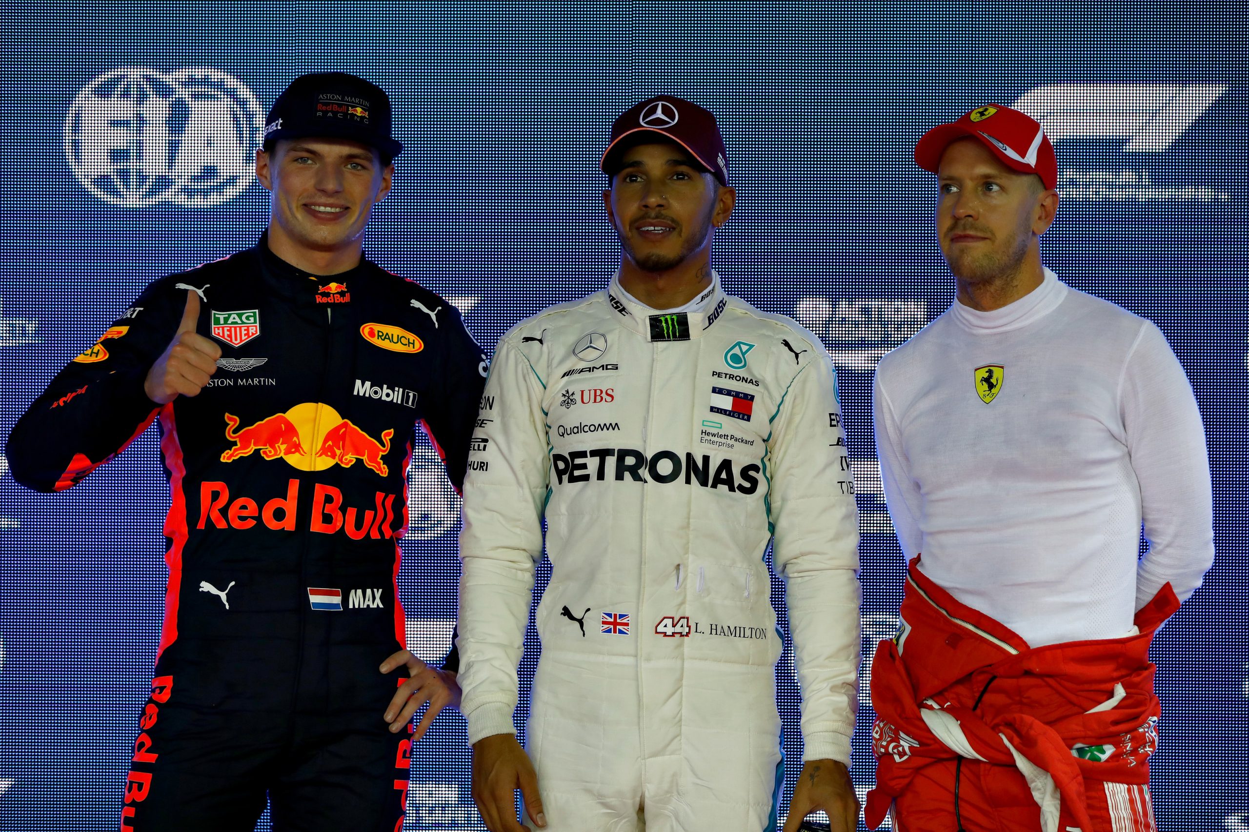 Max Verstappen Sebastian Vettel Lewis hamilton