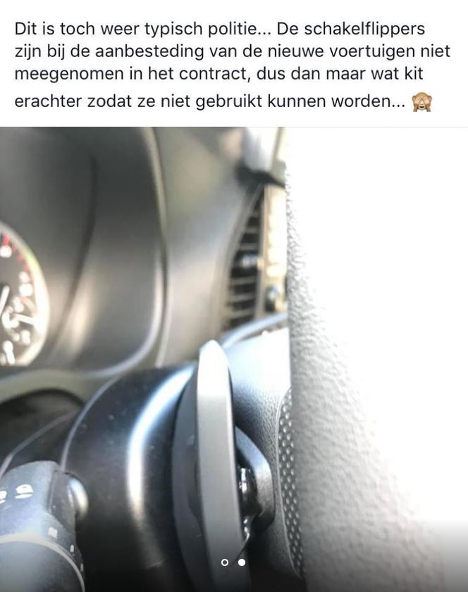 Politie schakelflippers