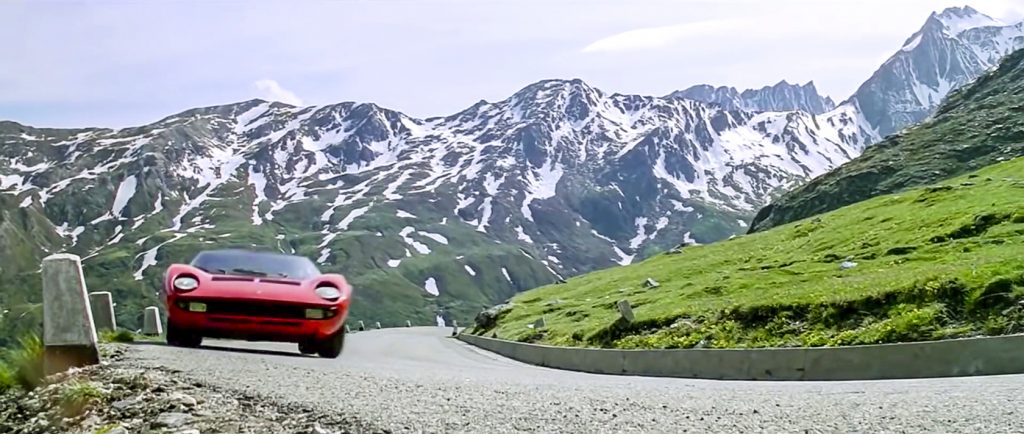 De beste filmauto's aller tijden, volgens TopGear - Lamborghini Miura - The Italian Job