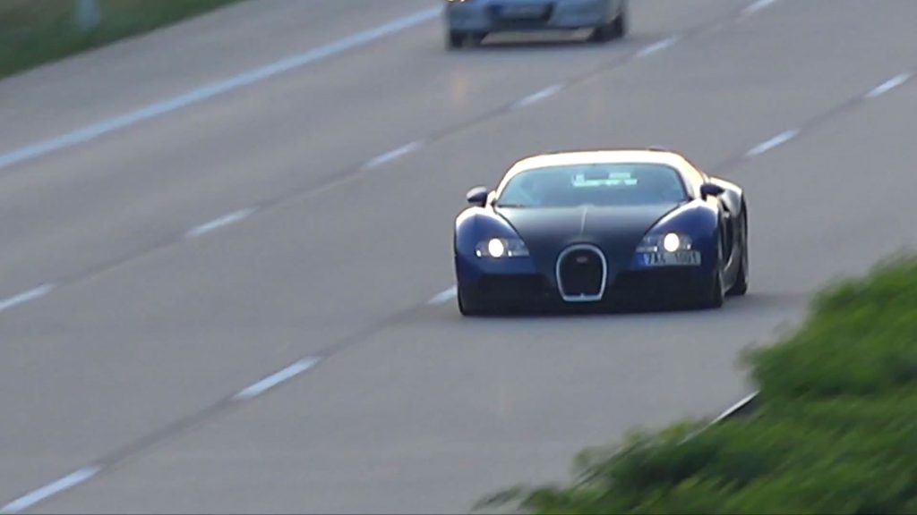 Bugatti Veyron op de Autobahn
