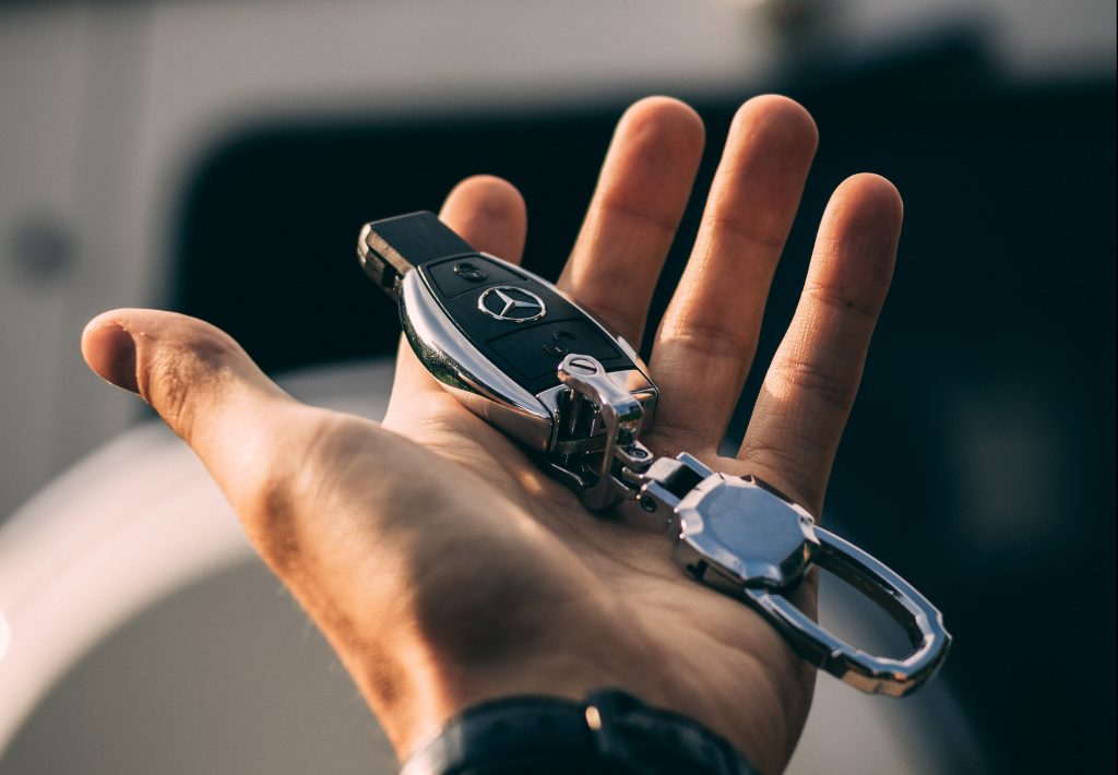 Valet-parking Schiphol mercedes sleutel