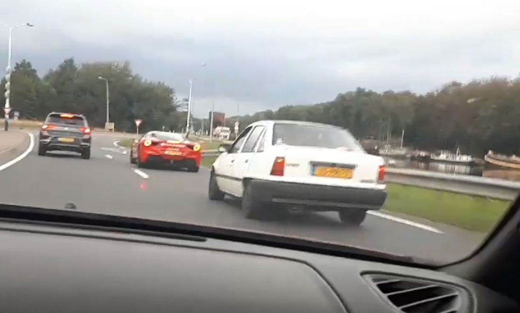 ferrari 488 vs opel kadett