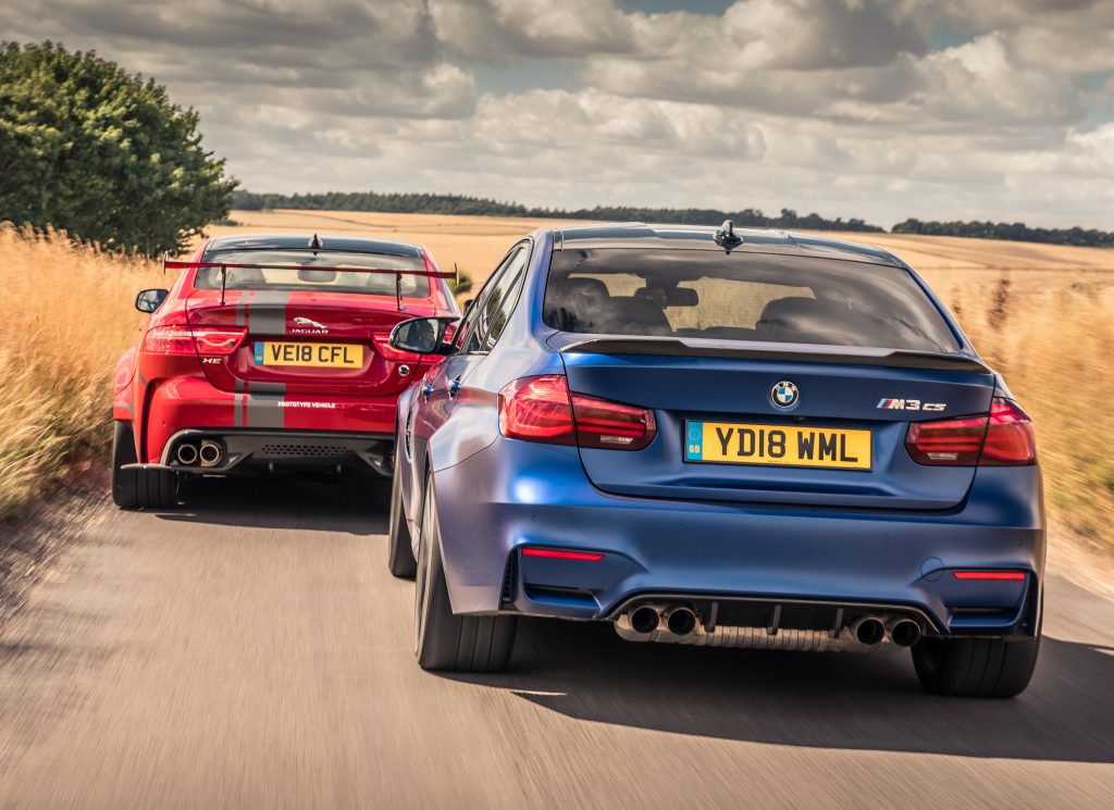 Jaguar XE SV Project 8 vs BMW M3 CS