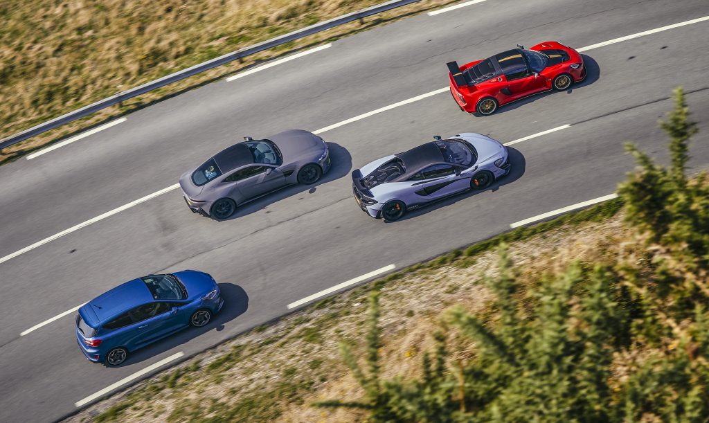 Vantage vs 600LT vs Lotus Exige vs Fiesta ST 10