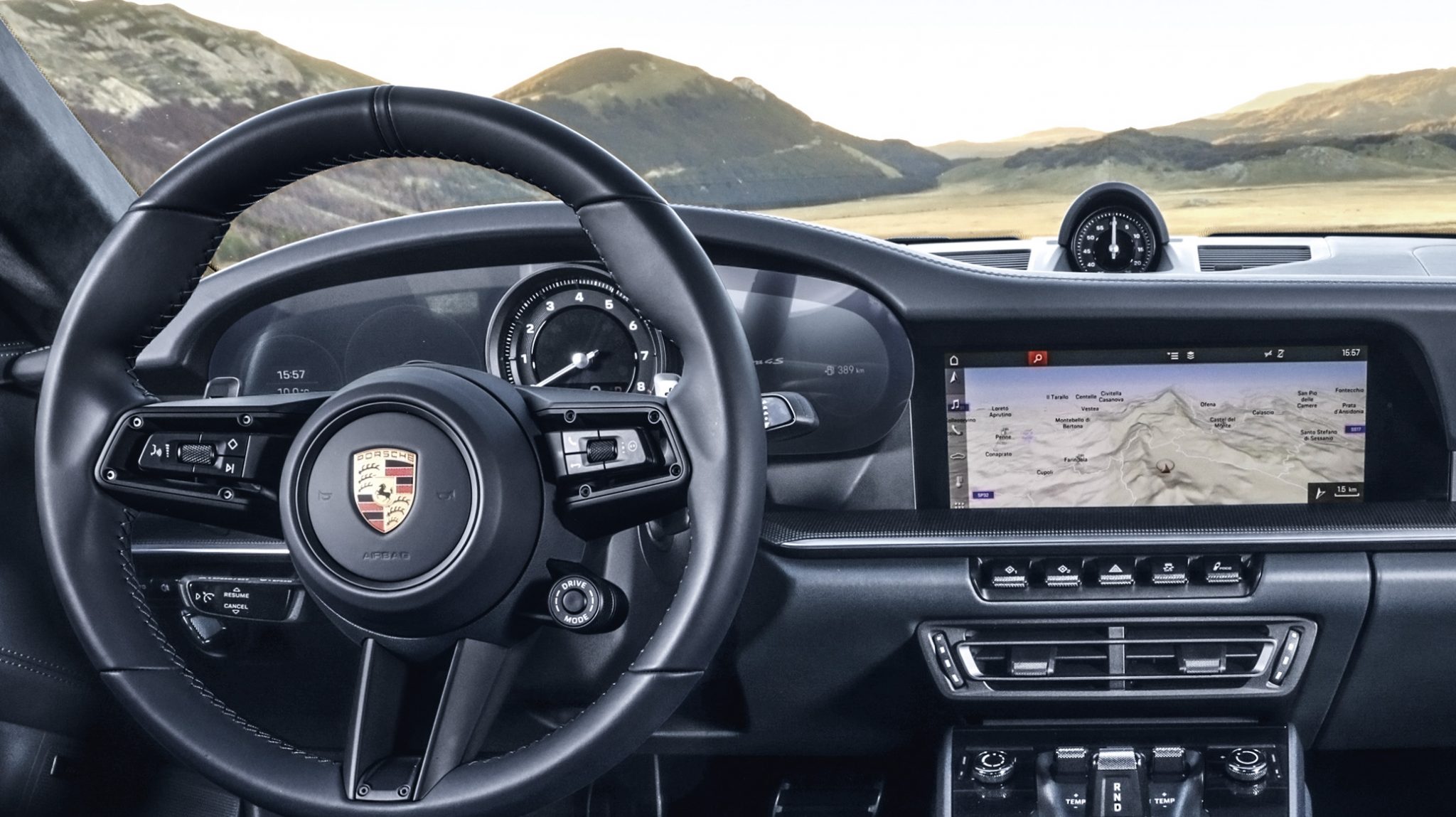Porsche 911 992 stuur interieur