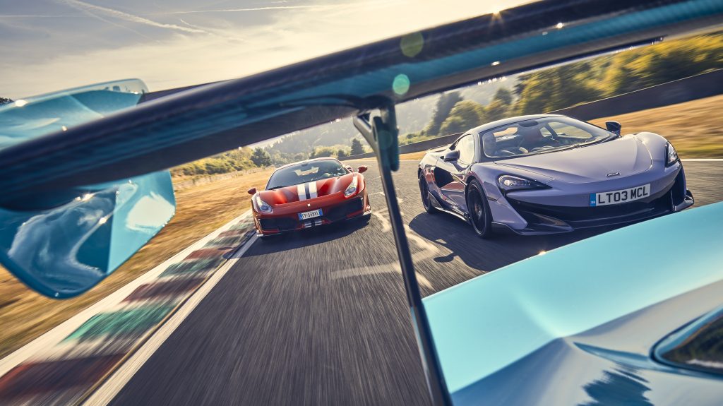 Porsche 911 GT2 RS vs Ferrari 488 Pista vs McLaren 600LT