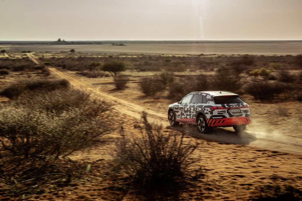 audi e-tron in namibie