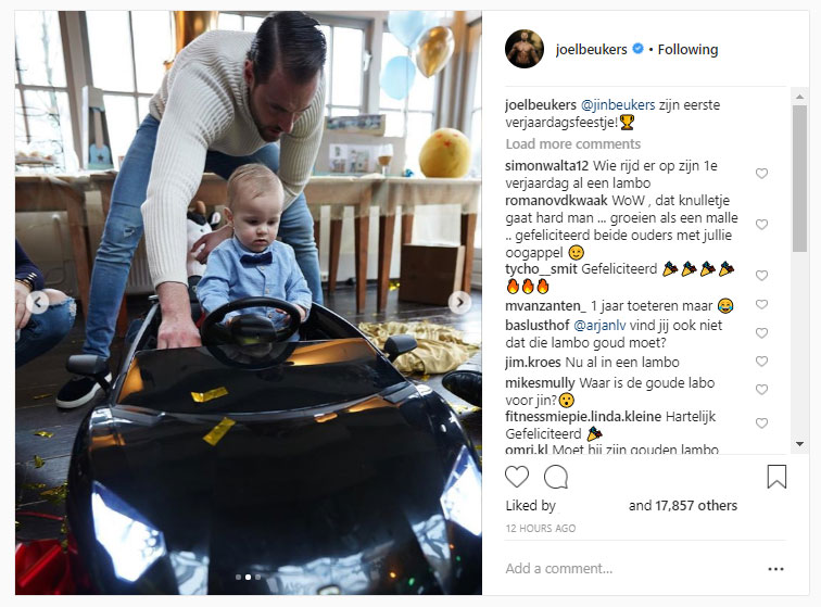Joel Beukers kind lamborghini
