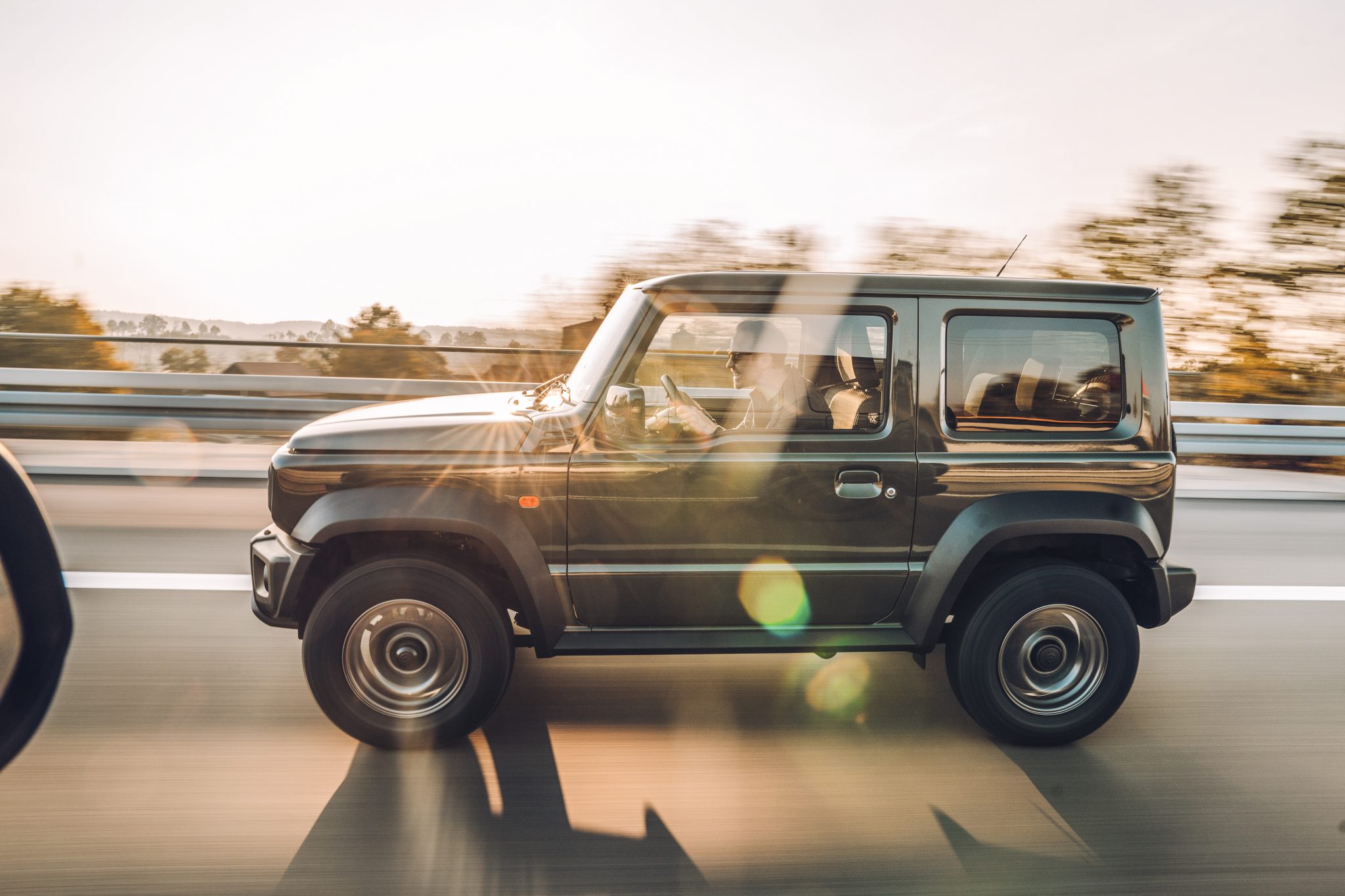 Suzuki Jimny op de Autobahn