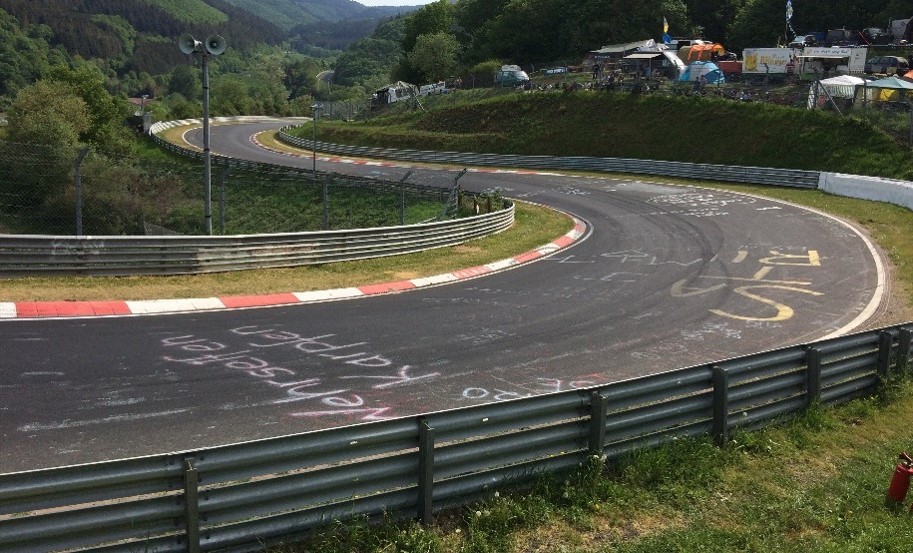 Wehrseifen-bocht op de Nordschleife nurburgring