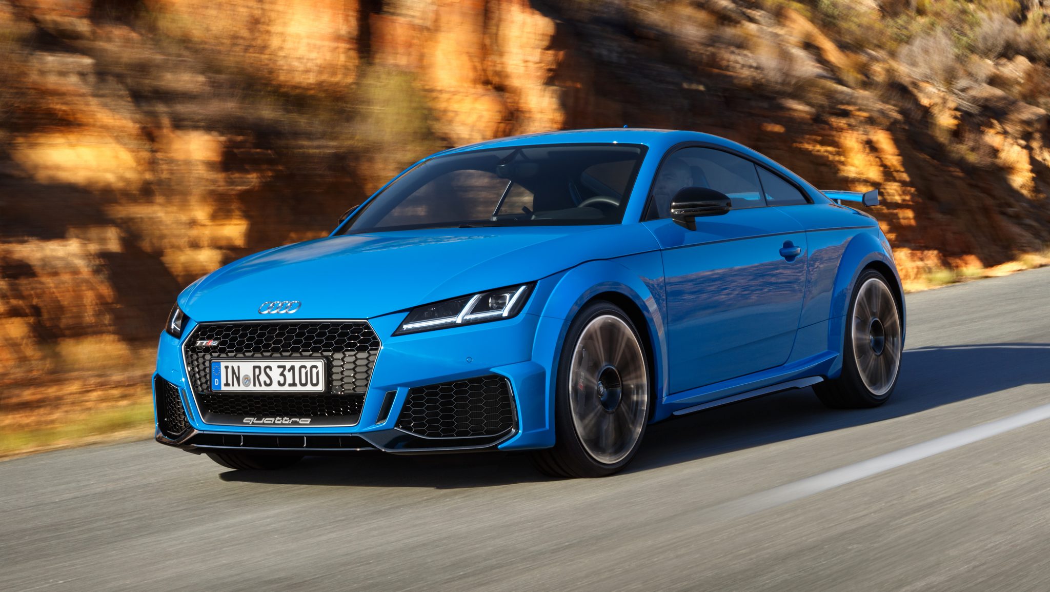 Audi TT RS Facelift 2019 blauw