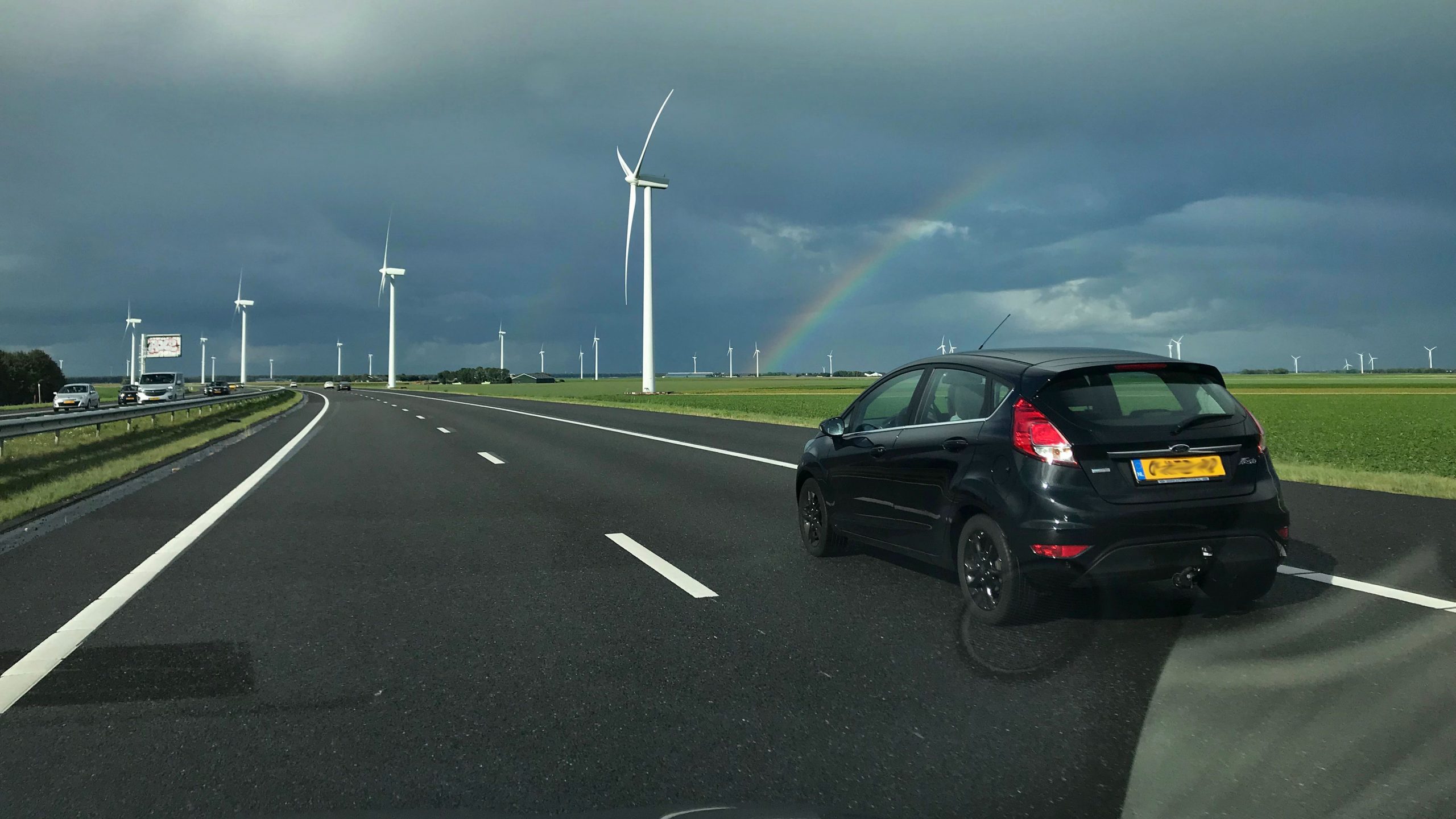 Ford Fiesta op de snelweg A27