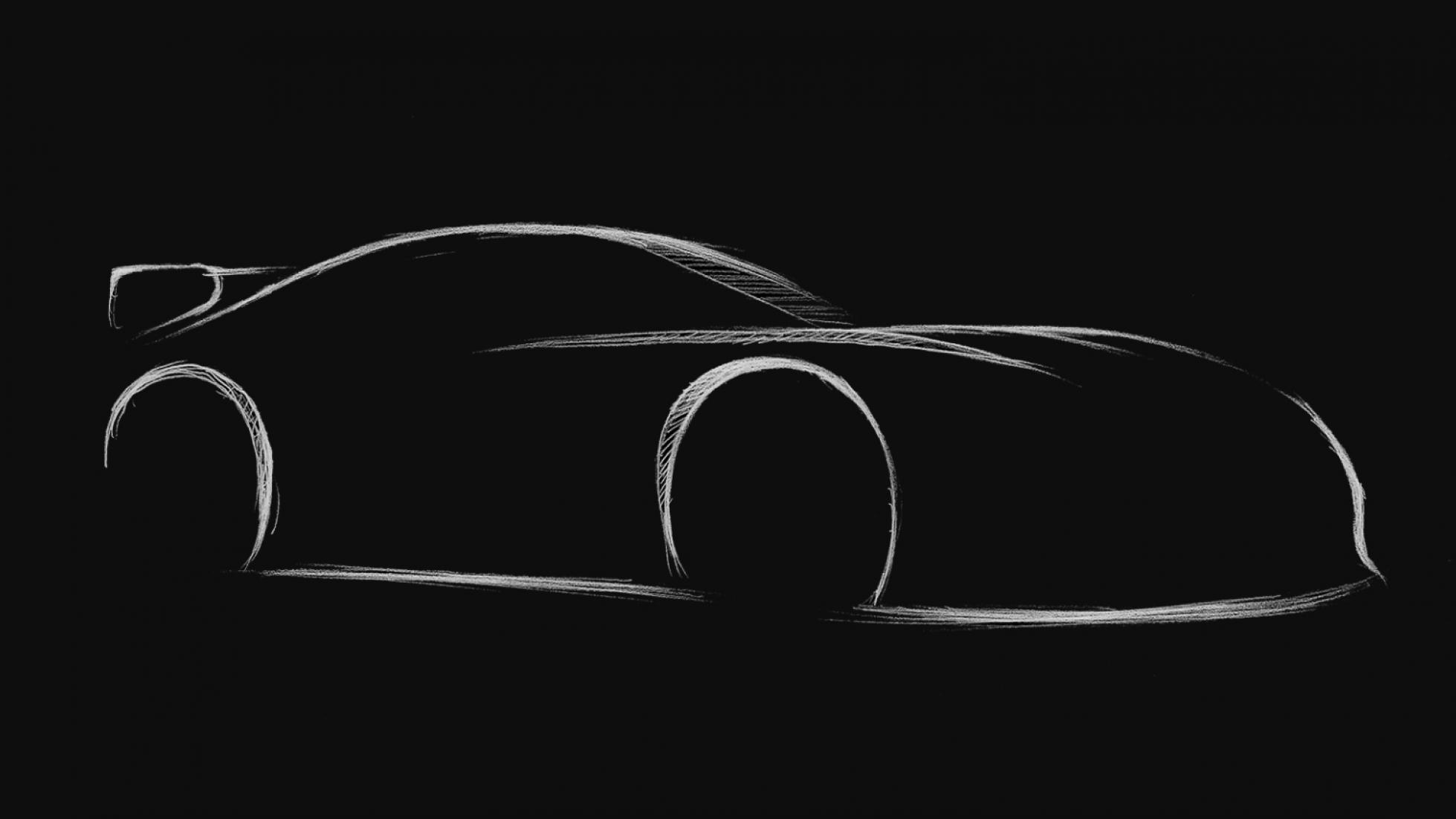 Schets nieuwe Toyota Supra TRD