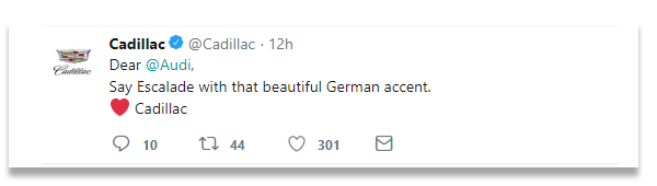 Tweet Cadillac