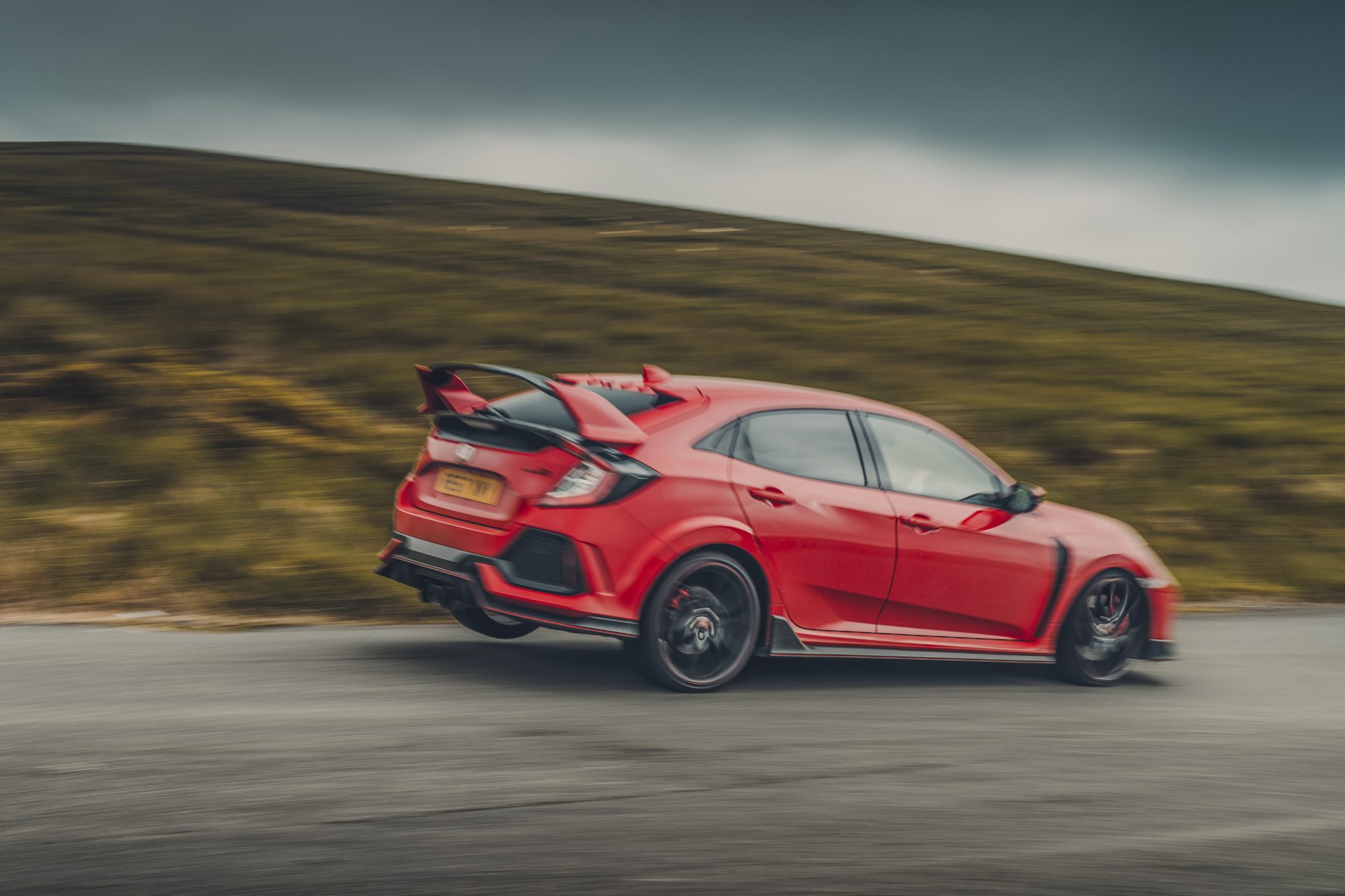Honda Civic Type R bocht rood