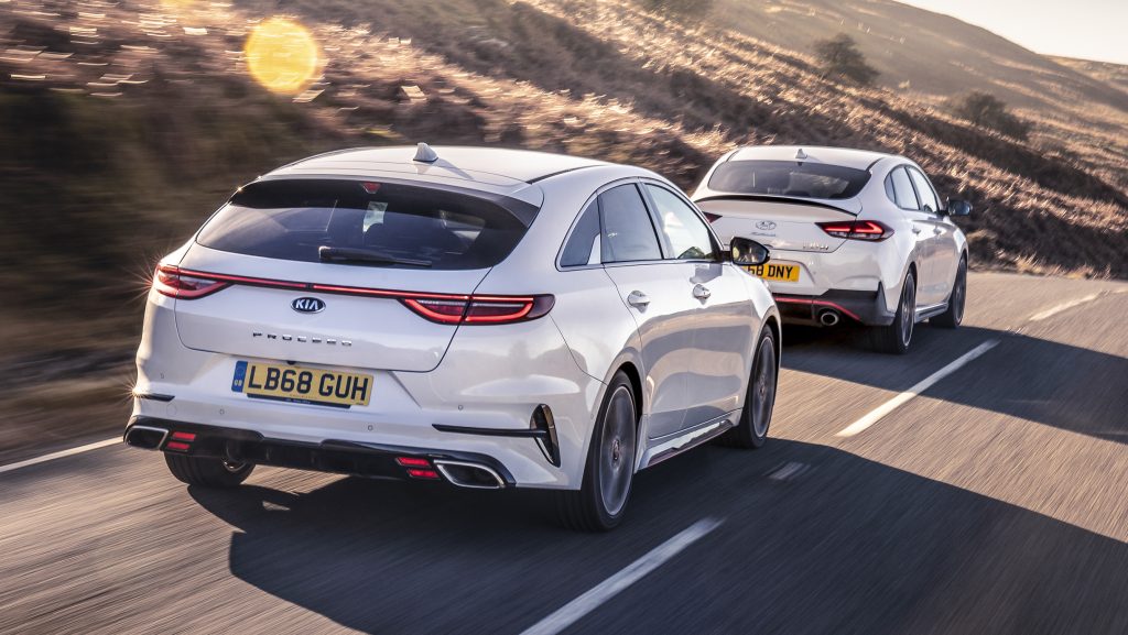 Hyundai I30 N Fastback en Kia Proceed GT