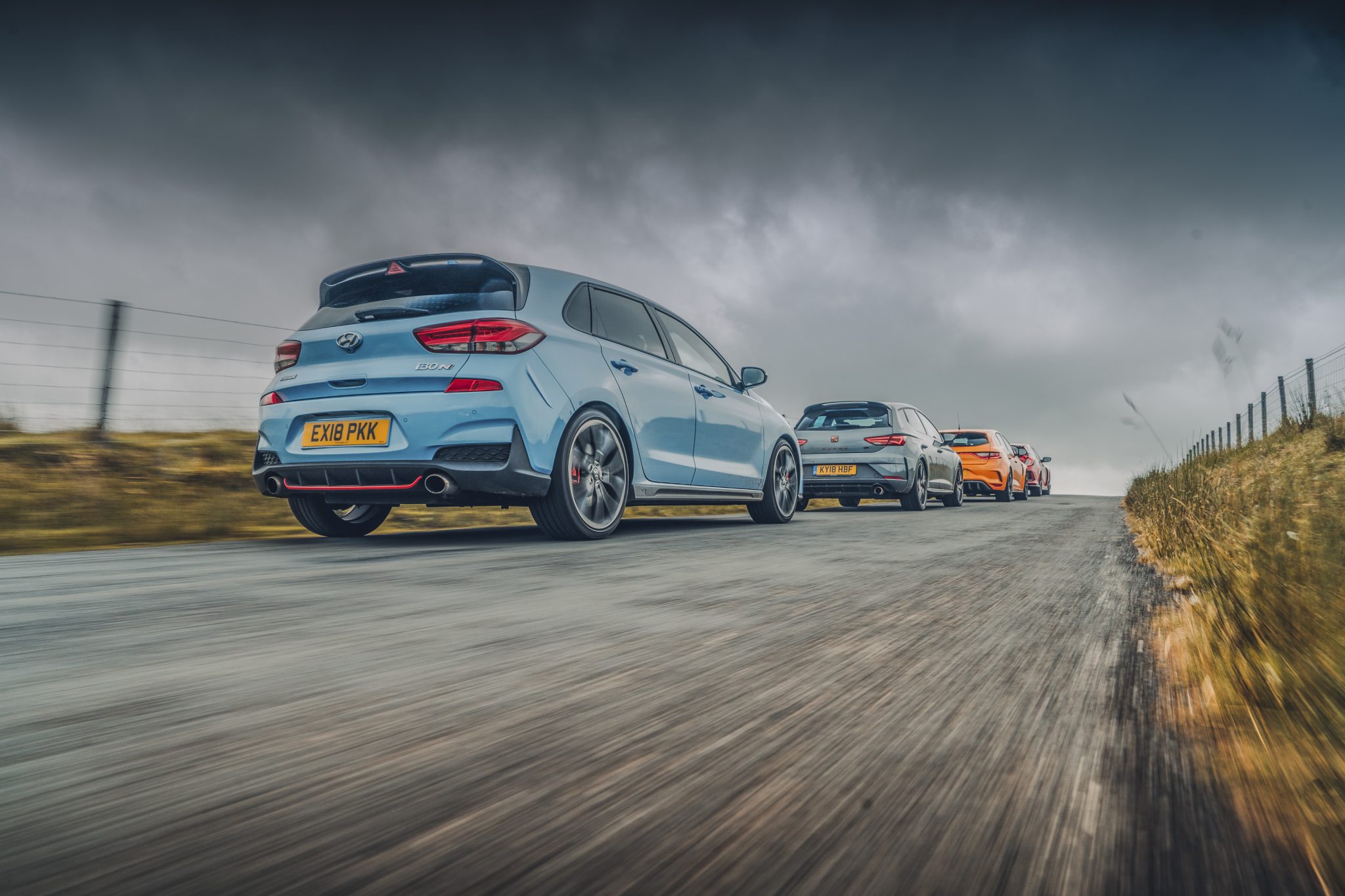 Seat Leon Cupra R vs Renault Mégane RS 280 vs Honda Civic Type R vs Hyundai i30 N Performance