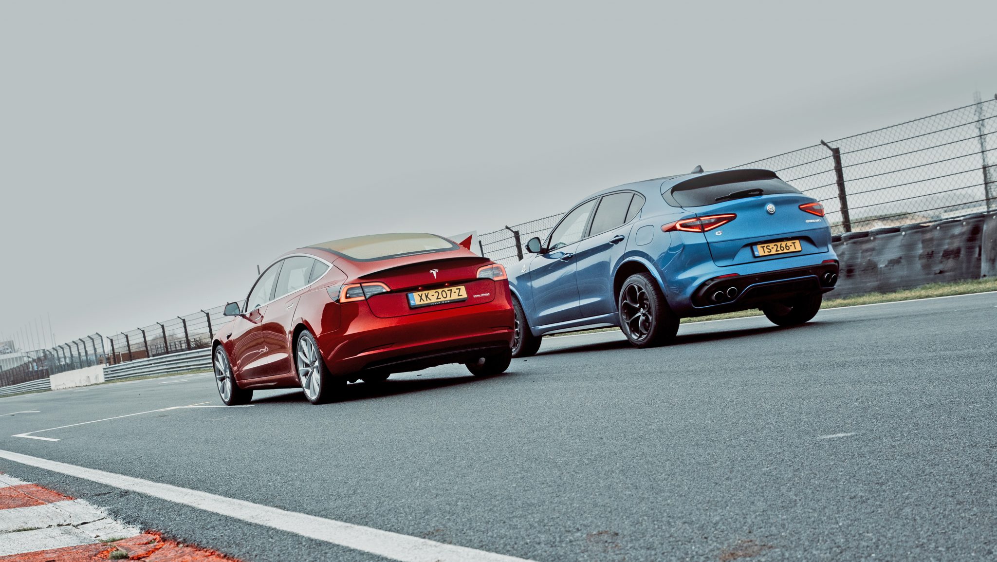 Alfa Romeo Stelvio Quadrifoglio vs Tesla Model 3 Performance