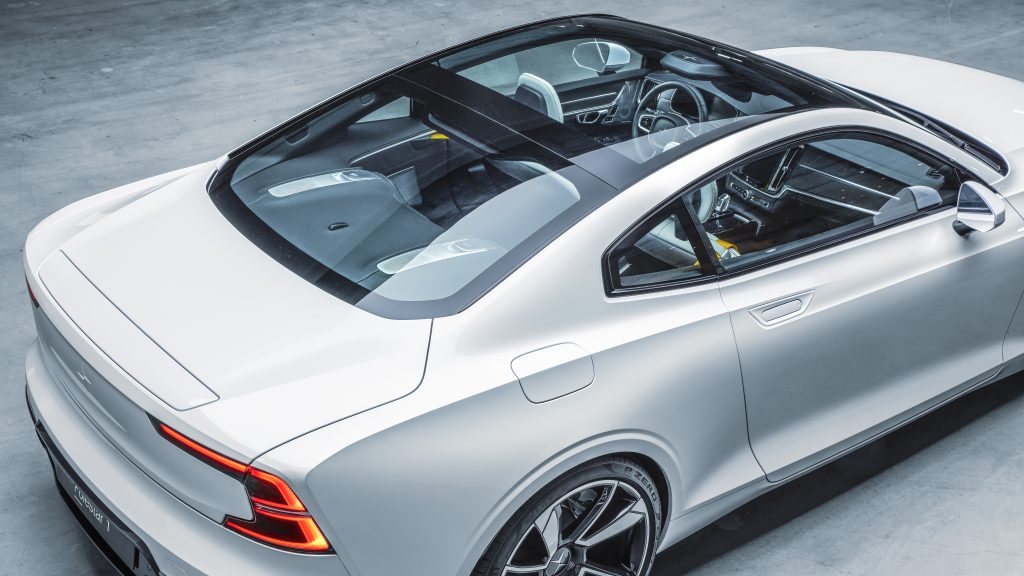 Polestar 1 glazen dak