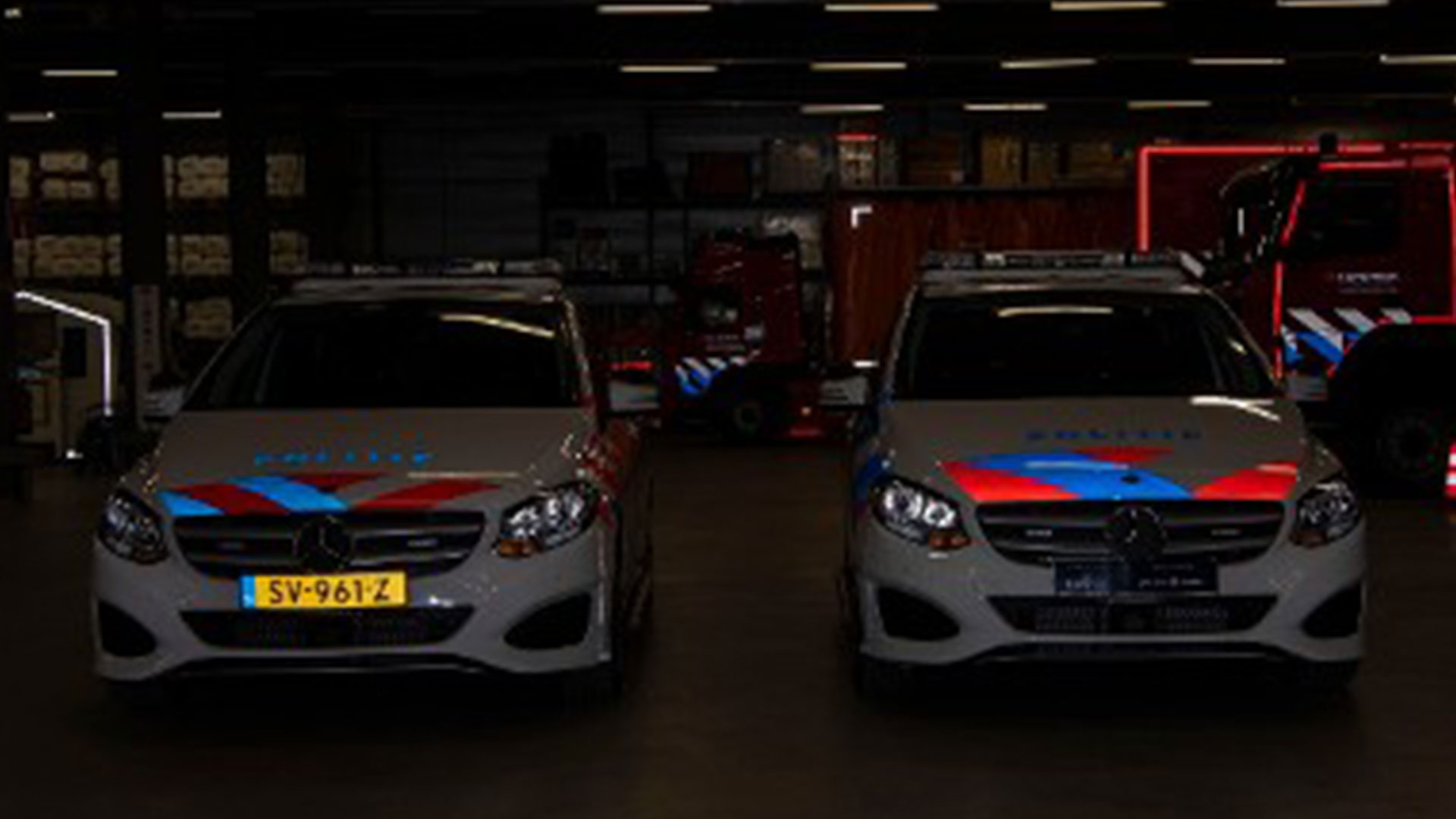 Politieauto bestickering